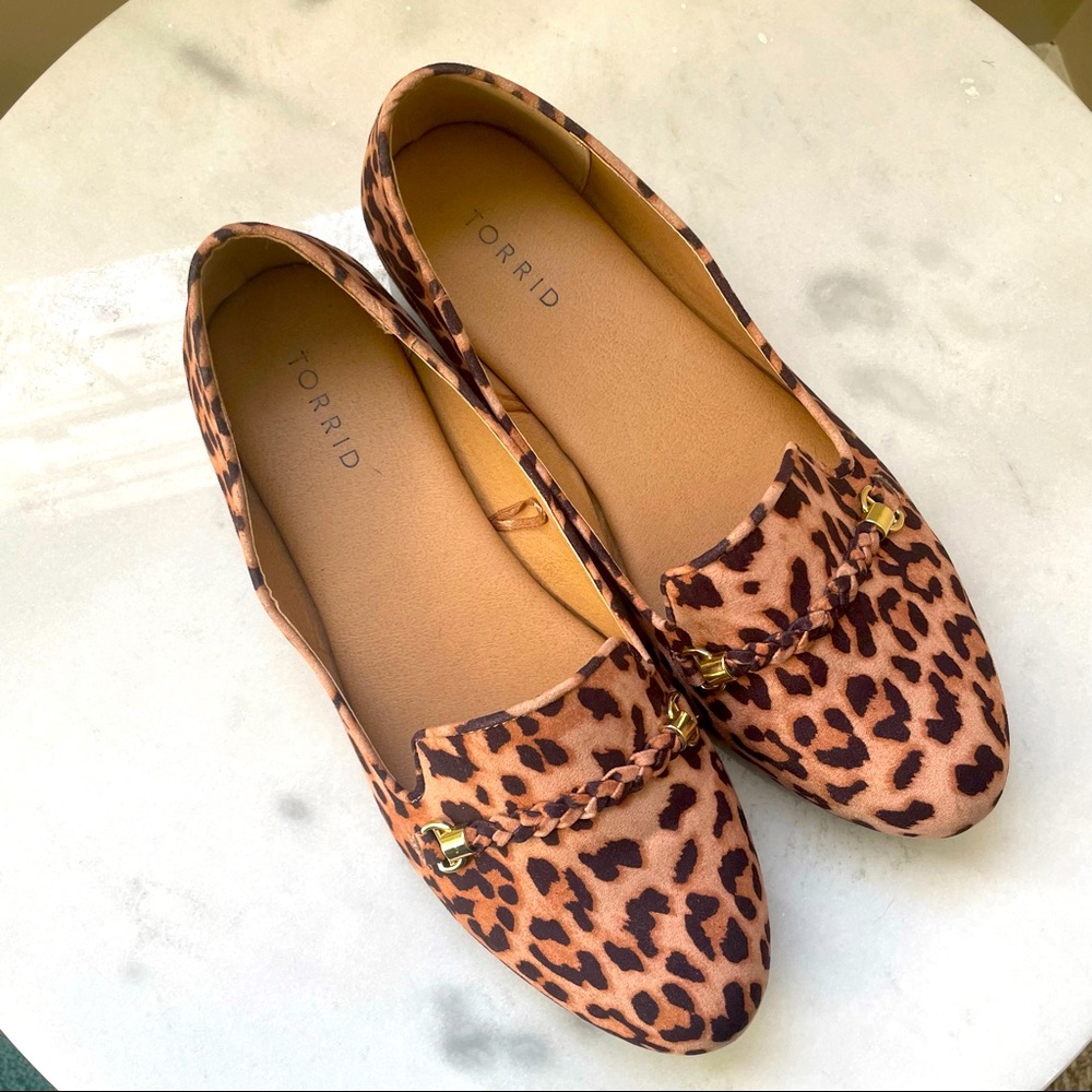 Leopard Print Flats Shoes | Torrid Size 11 WIDE
